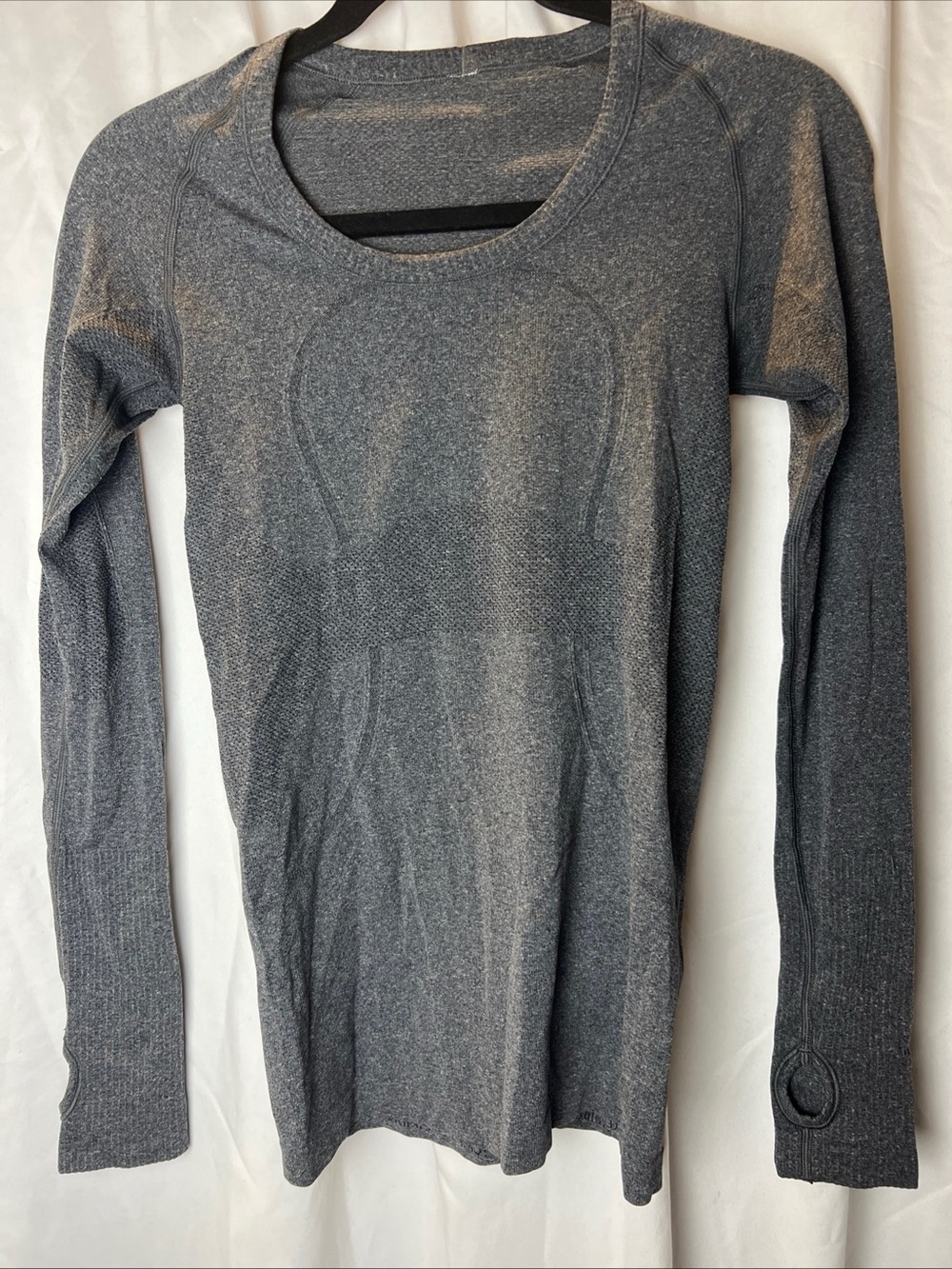 Lululemon Swiftly Tech Gray Long-Sleeve Women's Seamless Top - Performance Fit